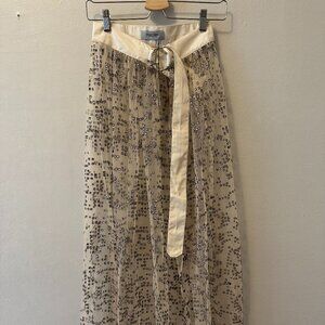 Rachel Comey Fetes Skirt Sheer Long Tetris Tulle Glittery Skirt Womens Sz M
